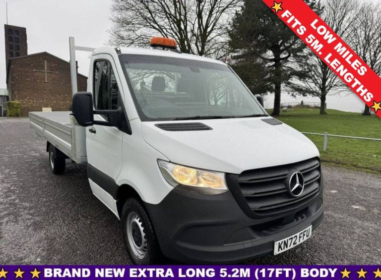 2022 Mercedes-Benz Sprinter 2.0 315Cdi Lwb 3.5t. Extra Long 5.2m (17ft) Dropside Euro 6 148Bhp DR...