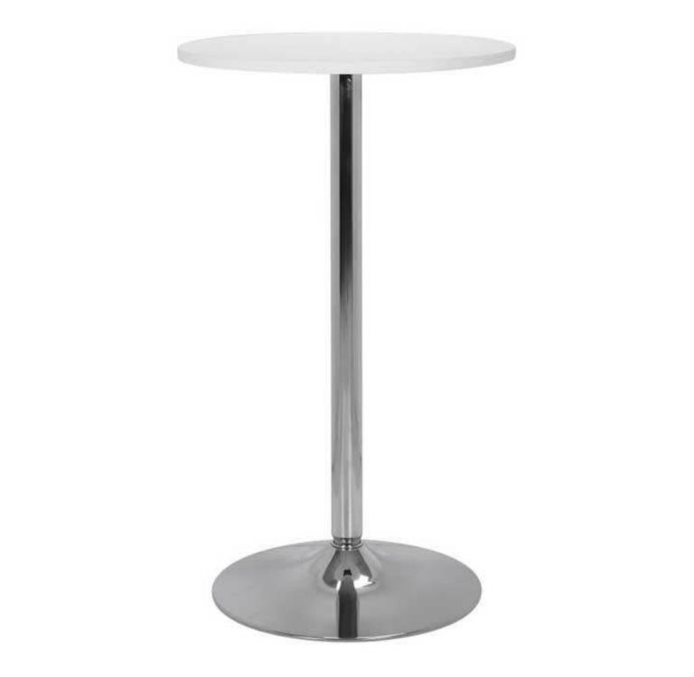 Como Poseur Table Round White Wood x2 | Events Bar Weddings