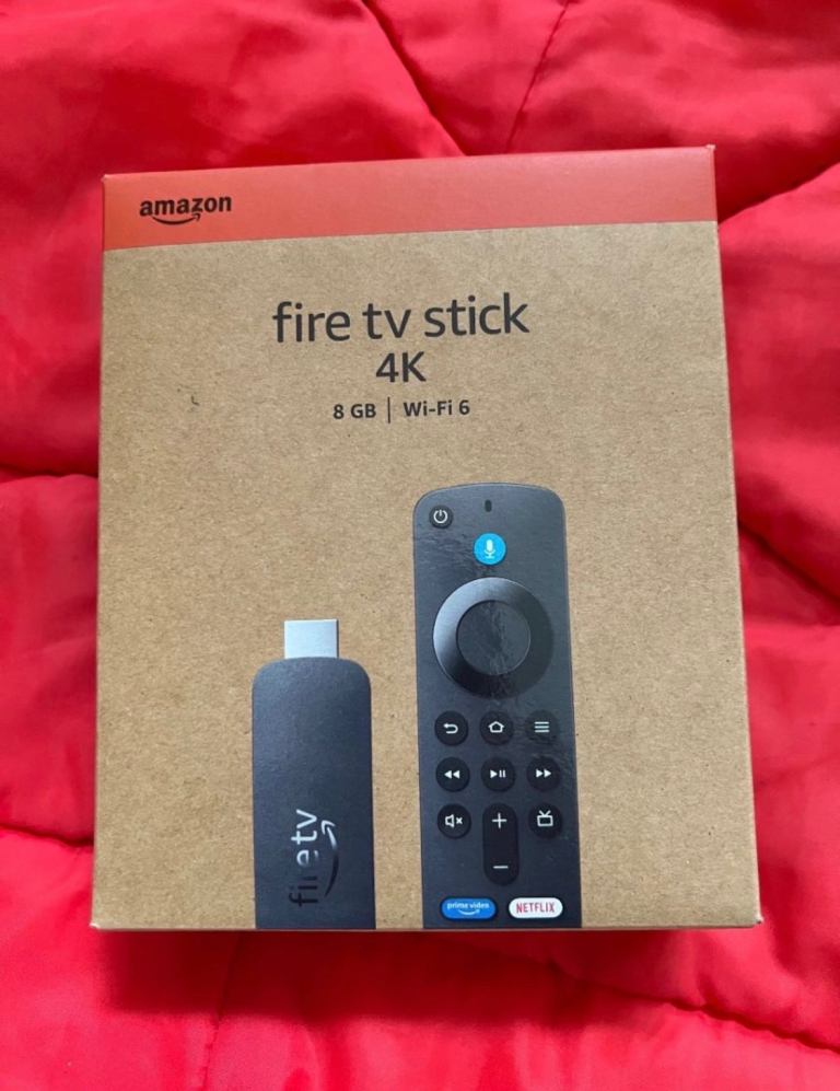 (Amazon new  fire tv stick 4k  8 GB Wi-Fi 6 new  sealed in bo