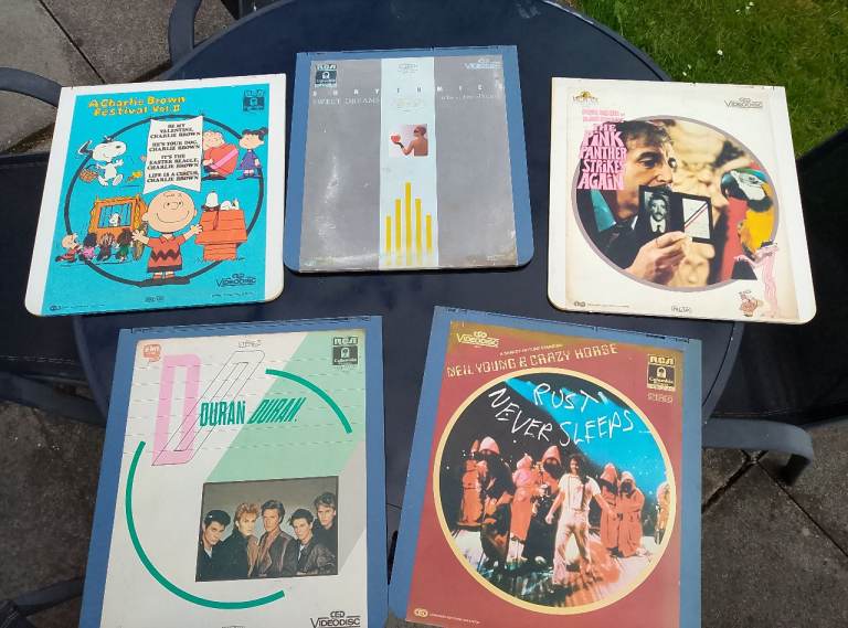 Ced video disc collection Inc Neil young live Duran Duran etc