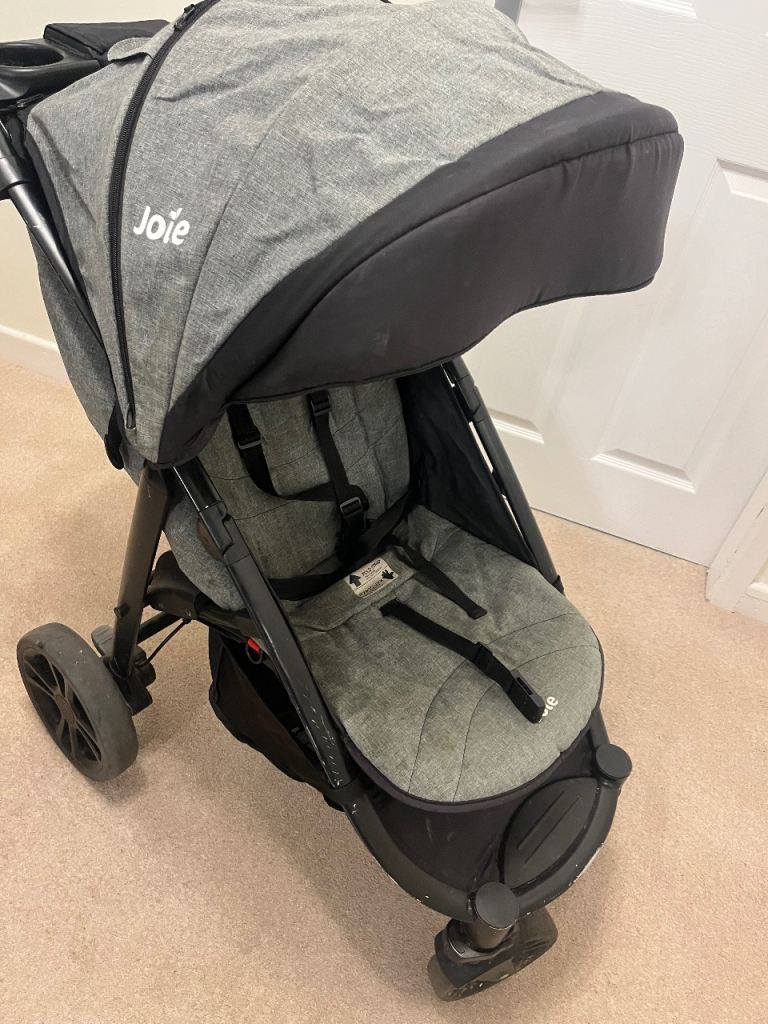 Black Grey Joie Pram Stroller