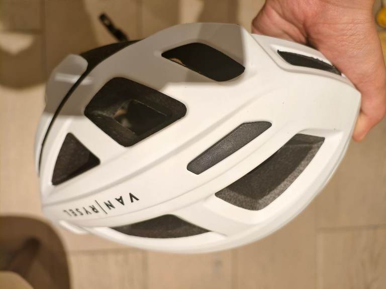VAN RYSEL Cycling Helmet – White, Good Condition