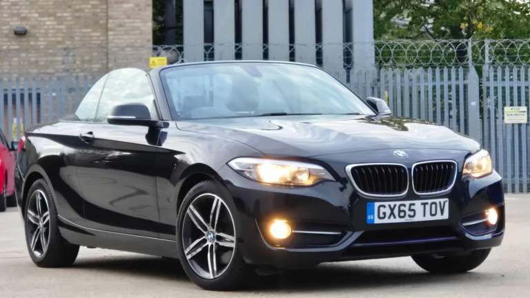 2015 BMW 2 Series 2.0 220i Sport Auto Euro 6 (s/s) 2dr CONVERTIBLE Petrol Automatic