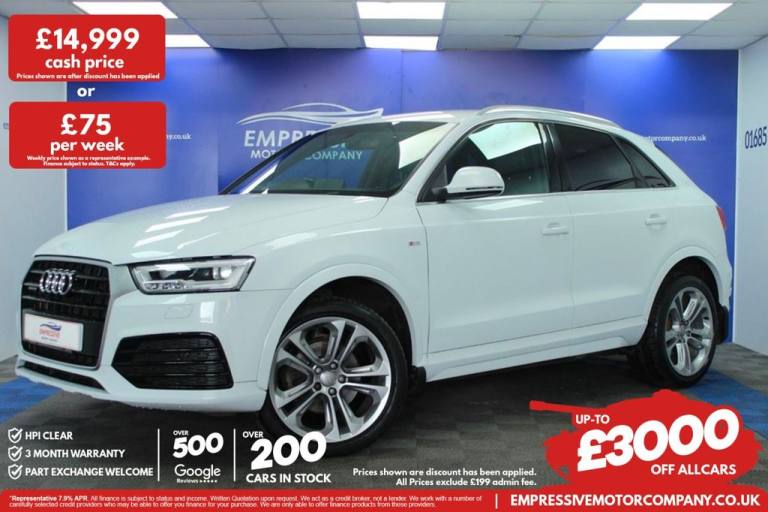 2016 66 AUDI Q3 2.0 TDI S LINE PLUS SUV 5DR DIESEL MANUAL QUATTRO EURO 6 (S/S) (