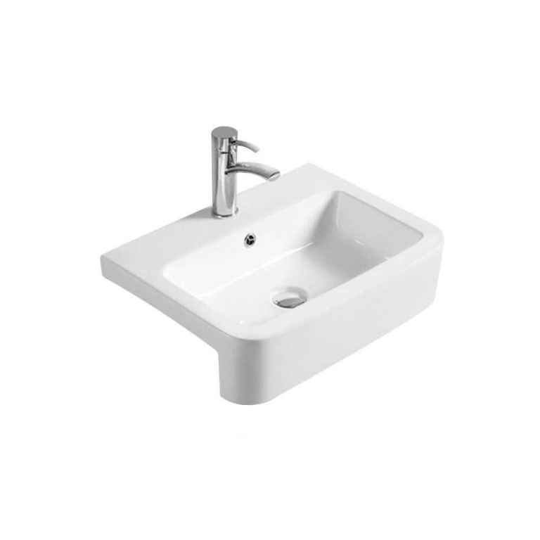 570 x 410 semi recessed basin