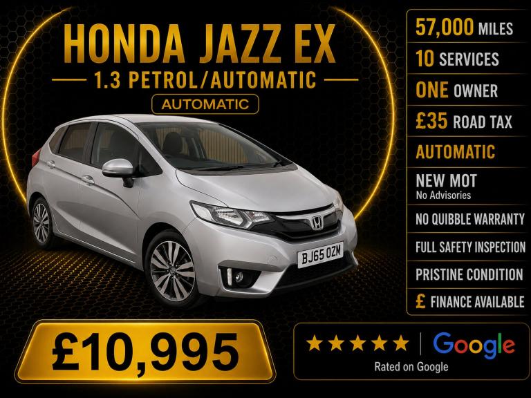 2015 Honda Jazz 1.3 EX Navi 5dr CVT HATCHBACK Petrol Automatic