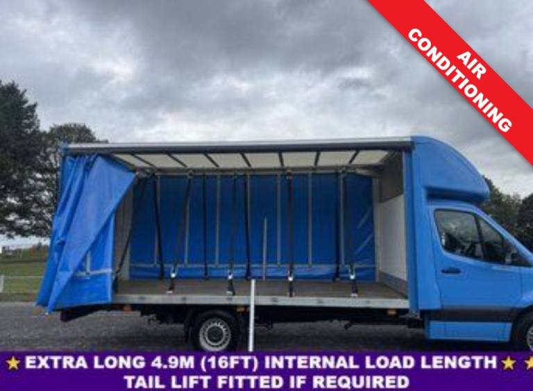 Mercedes Sprinter 2.0 315Cdi 3.5t.L3 Lwb 4.9m (16ft) Curtainside, Air Con Euro6 