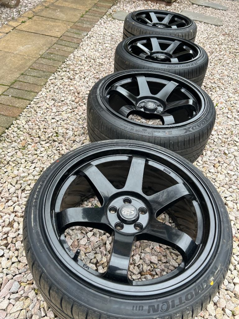 Rota grid alloy wheels 5x100 Vw. Subaru eg matching tyres 