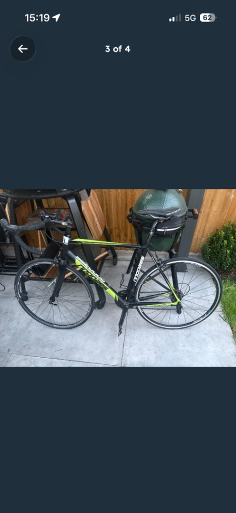 Moozes Road Bike with Shimano 105 Group - Black and Green, Good Condition