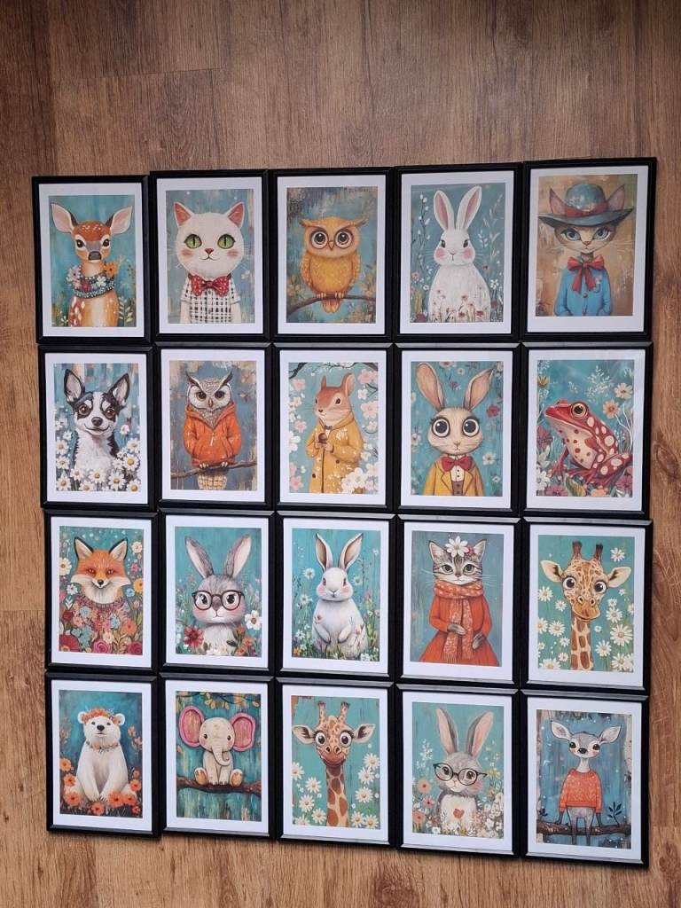 Cute/quirky framed pictures. Pick 6 for £10