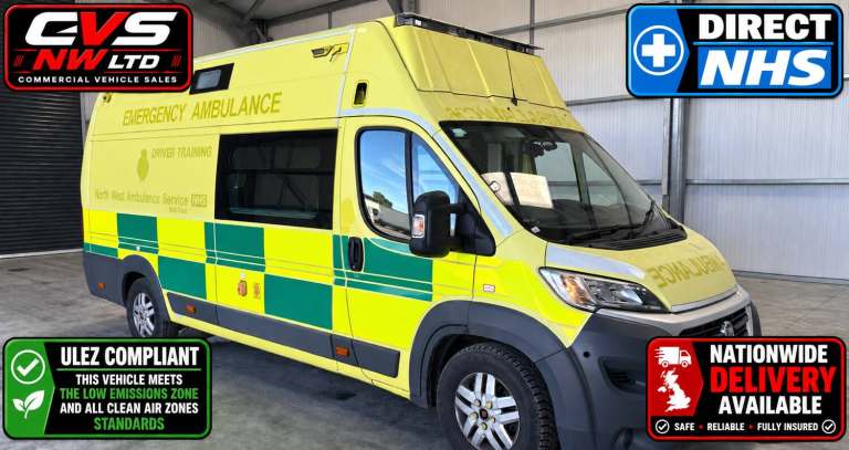 2015/65 FIAT DUCATO L4 EXLWB CREWCAB AMBULANCE 3 LITRE ENGINE EURO6 PRICE + VAT