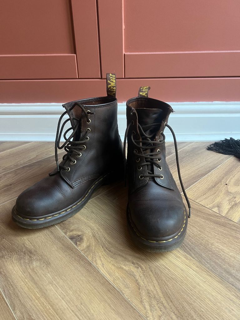 Dr. Martens 8 Eye Lace Boot – Gaucho Crazy Horse – £85