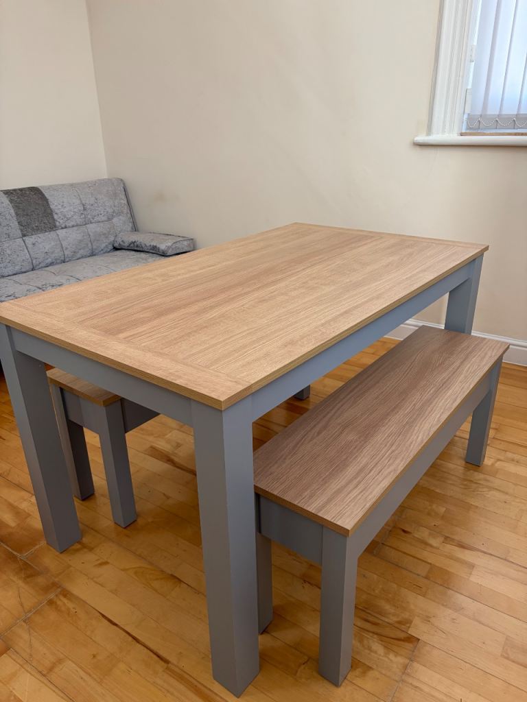 Next Malvern Dining Table & Bench Set