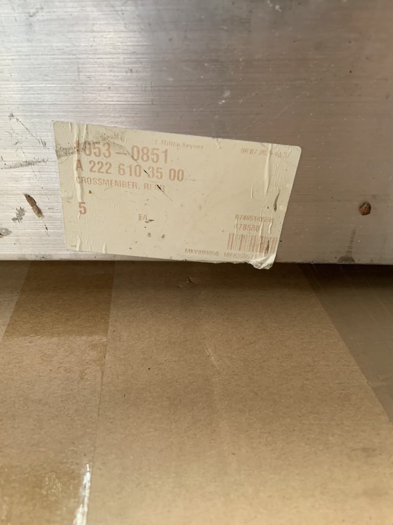 MERCEDES BENZ S-CLASS W222  2016- S300H / REAR CRASH IMPACT BAR