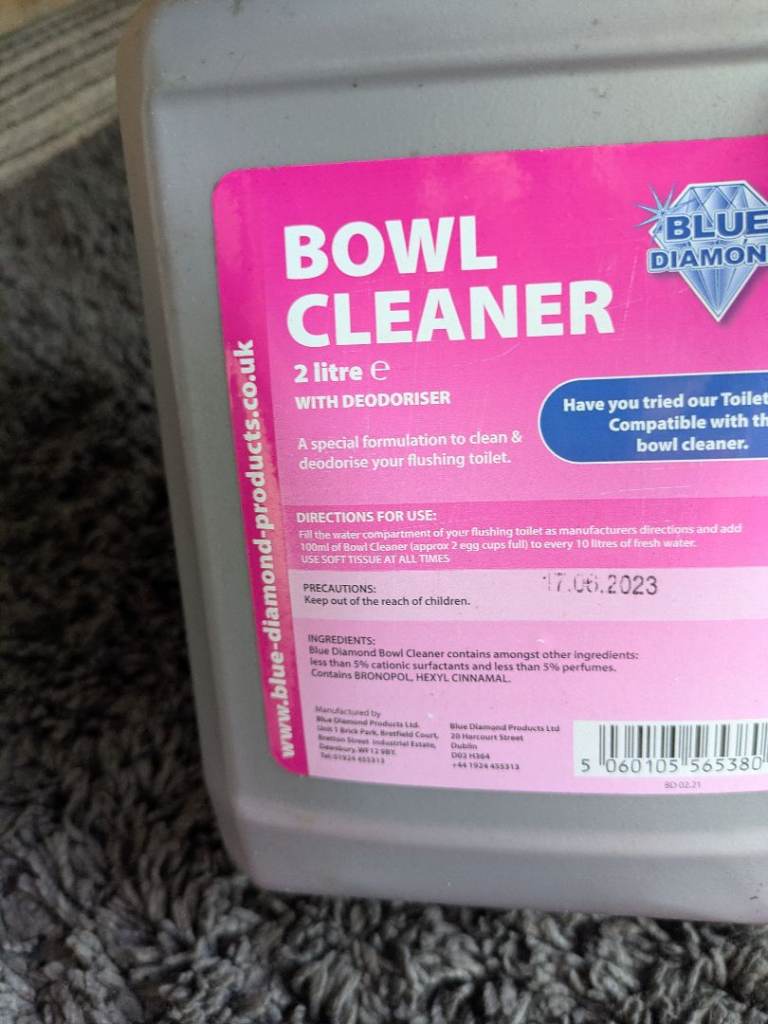 Blue Diamond pink caravan toilet cleaner 