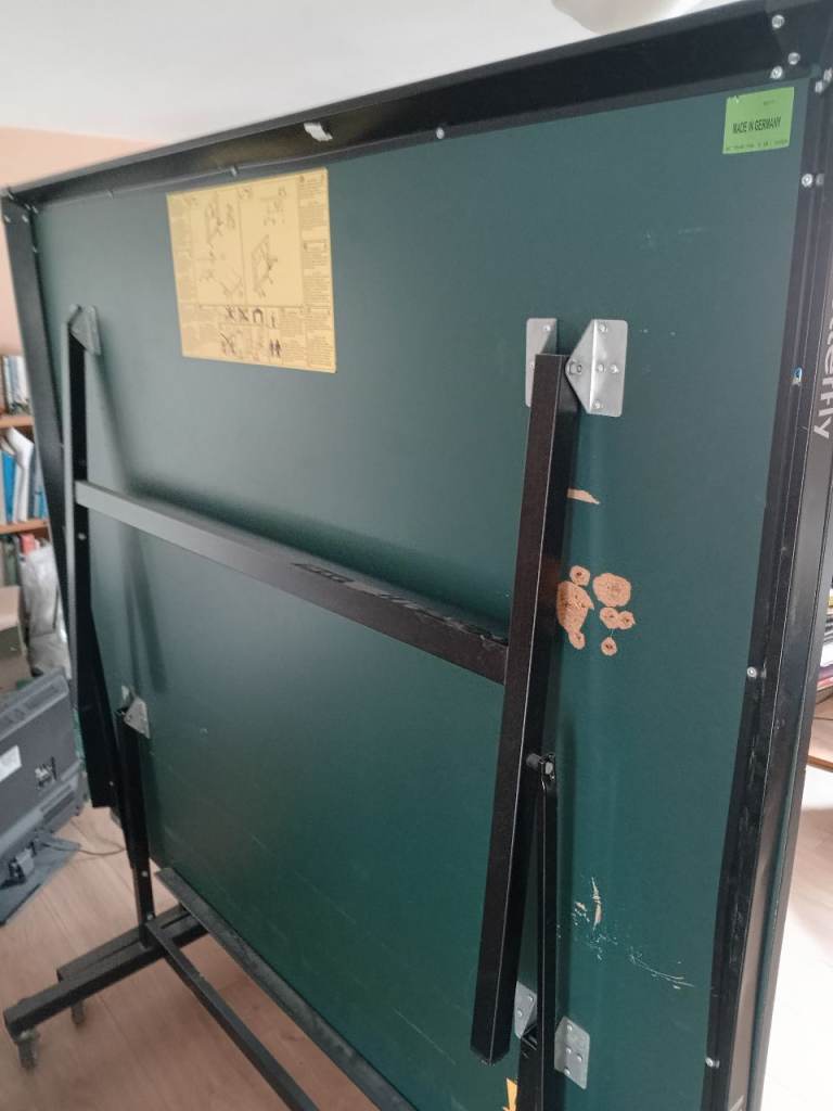 Table Tennis Table on Wheels – Used Condition