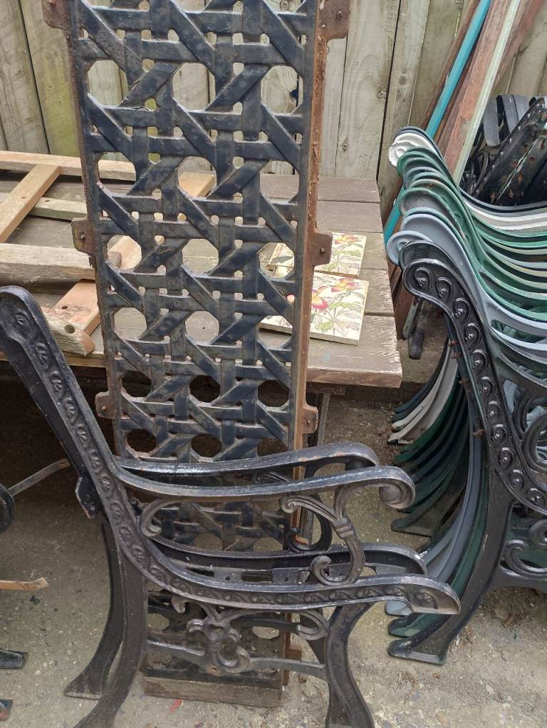 Cast iron garden bench see 3