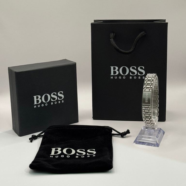 Hugo Boss Men’s Bracelet – Silver Tone – New & Gift Ready