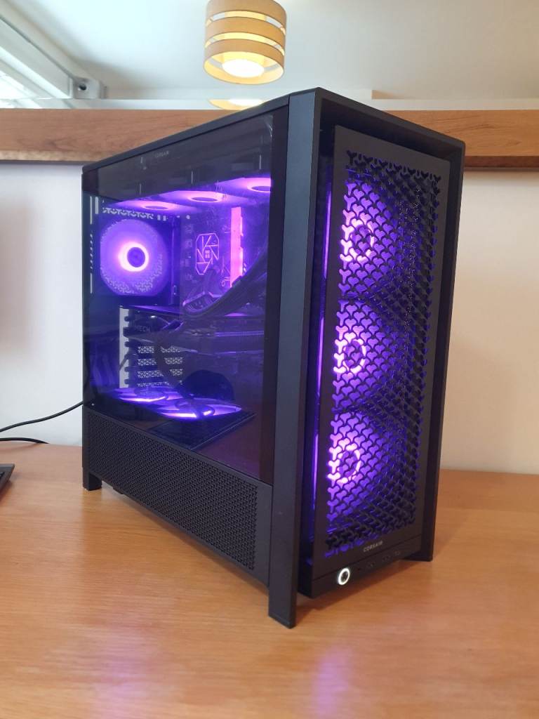 Ryzen AM5 Gaming PC, 12GB RX 6700xt, 5 7500f, 16GB DDR5 Ram, Corsair Case, ARGB