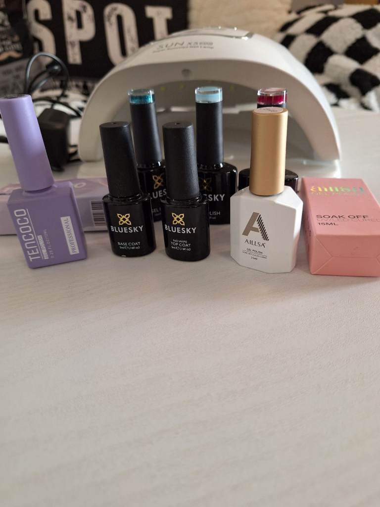 Gel nail kit withsun x5 nail lamp