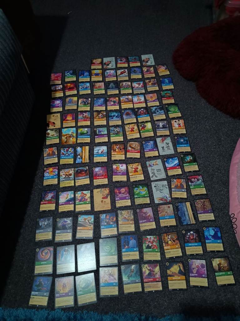 Disney Lorcana Job Lot Bundle Cards Rare Legendary Foil Cards x 104