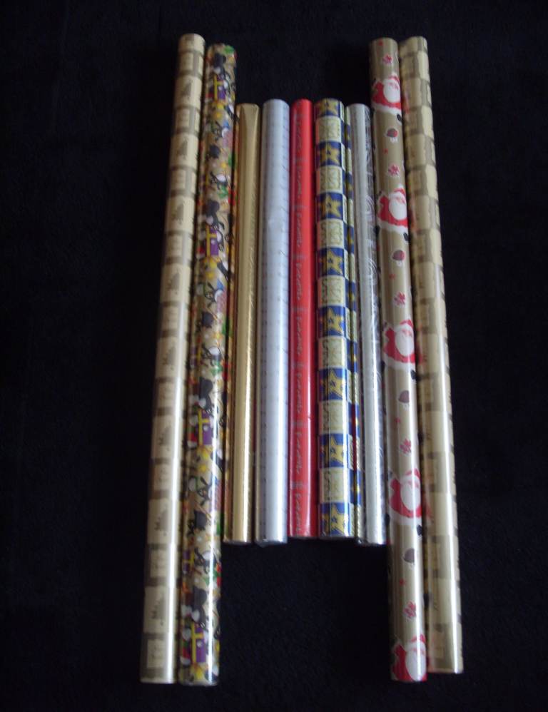4 x 100cm Wide & 5 x 70cm Wide Christmas Wrapping Paper - All New & Sealed