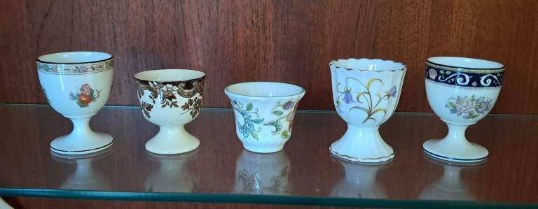 Set of 5 Vintage Egg Cups 1960’s