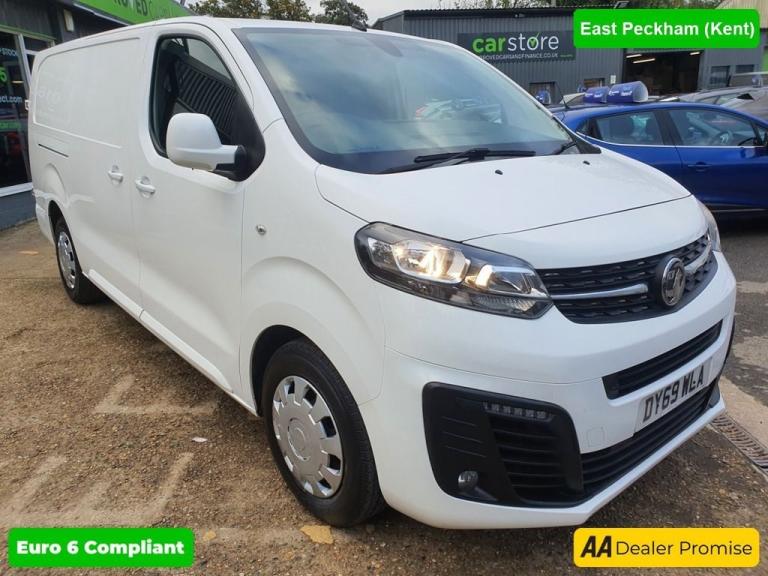 2019 Vauxhall Vivaro 1.5 L2H1 2900 Sportive S/S 101 BHP in White with 81,300 miles, full service ...