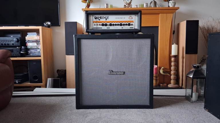 Orange Crush Pro 120 head with 2 Ibanez toneblaster 412 cabs