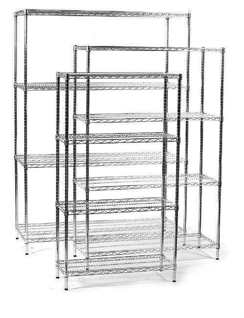 Eclipse Heavy-Duty Chrome Wire Shelving - Commercial or Domestic