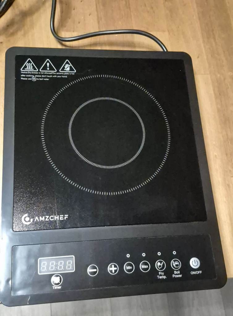 Amzchef Portable Single Induction Hob with Timer 2000w - BRAND NEW