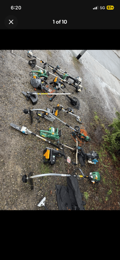 Looking for free gardening equipment with engines 