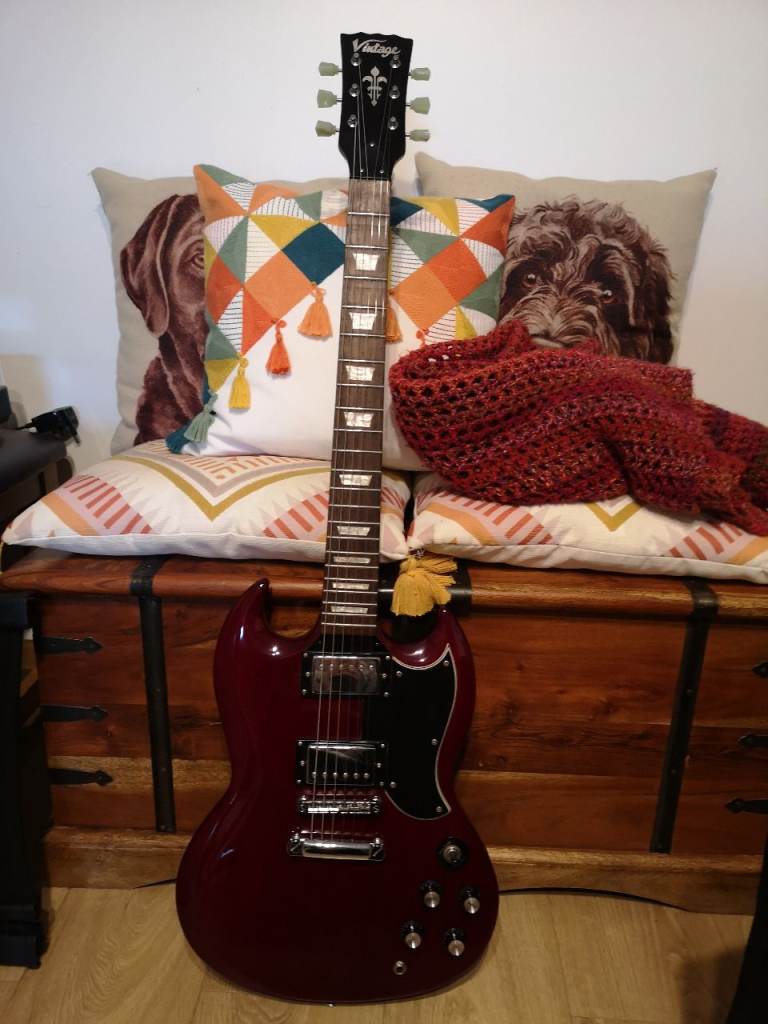 Vintage SG Style Electric Guitar – Good Condition