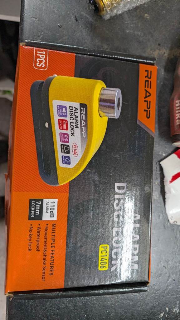 Motorcycle disc lock