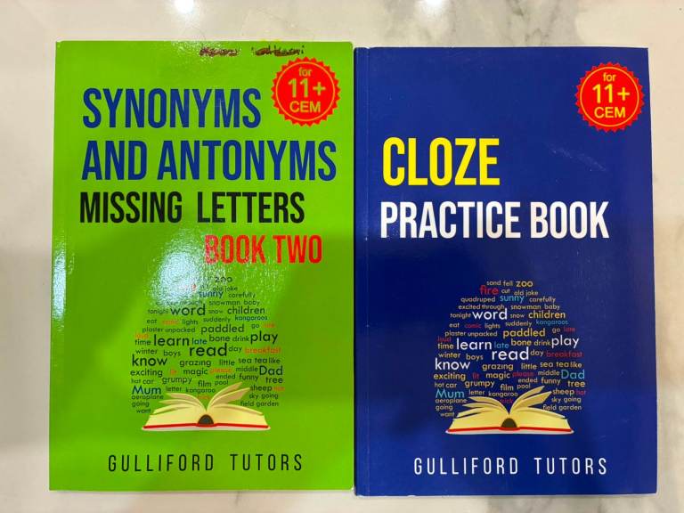 Gulliford Tutors 11+ CEM Synonyms & Antonyms and Cloze Practice Books
