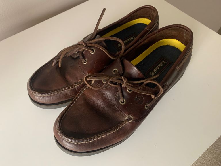 Timberland Brown Leather Boat Shoes 10.5 UK