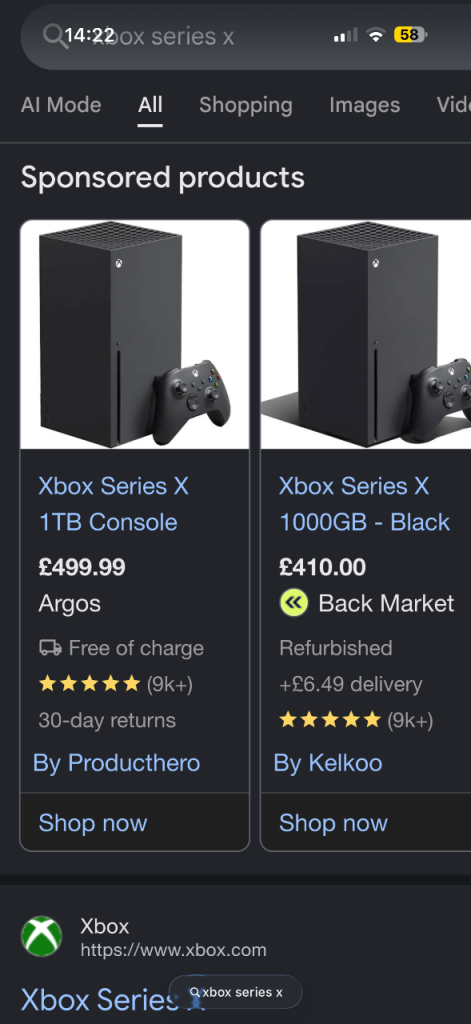 Xbox series X