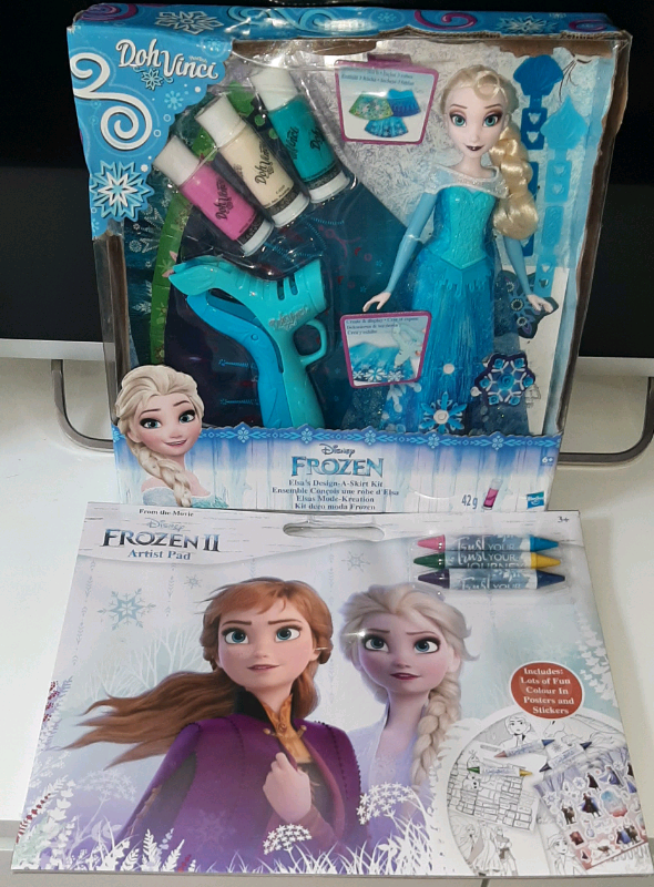 Play-Doh Vinci Disney Frozen Elsa Doll and Artist Pad Bundle