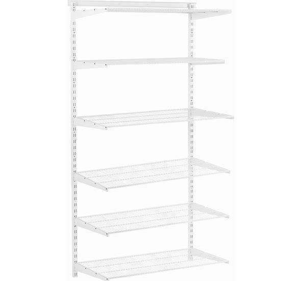 Wire rack shelving