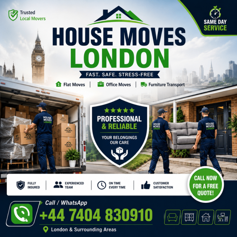 Man and Van Removals London | House Moves | Office Moves | Call Now