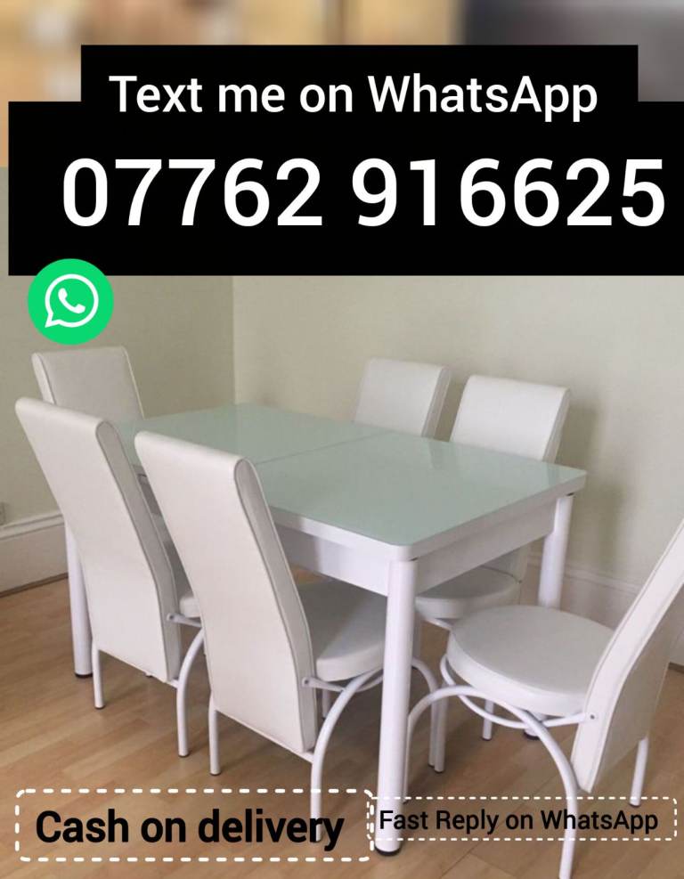 image for Dining Table with 4 and 6 chairs