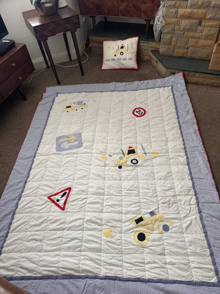 Laura Ashley tractor boys bedding set