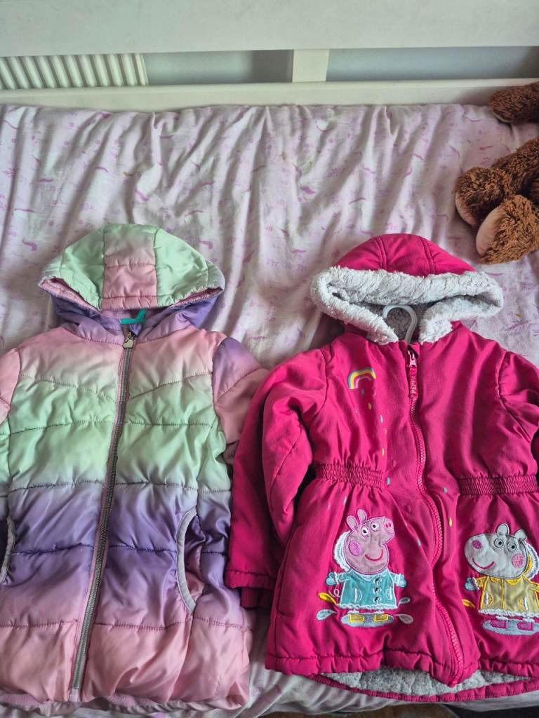 Kids Winter Coats - Peppa Pig & Rainbow Puffer Jackets