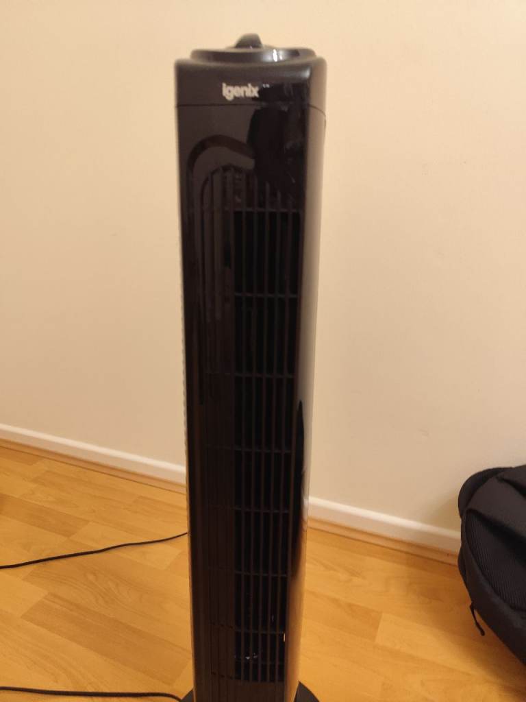 Igenix Black Tower Fan – Good Condition