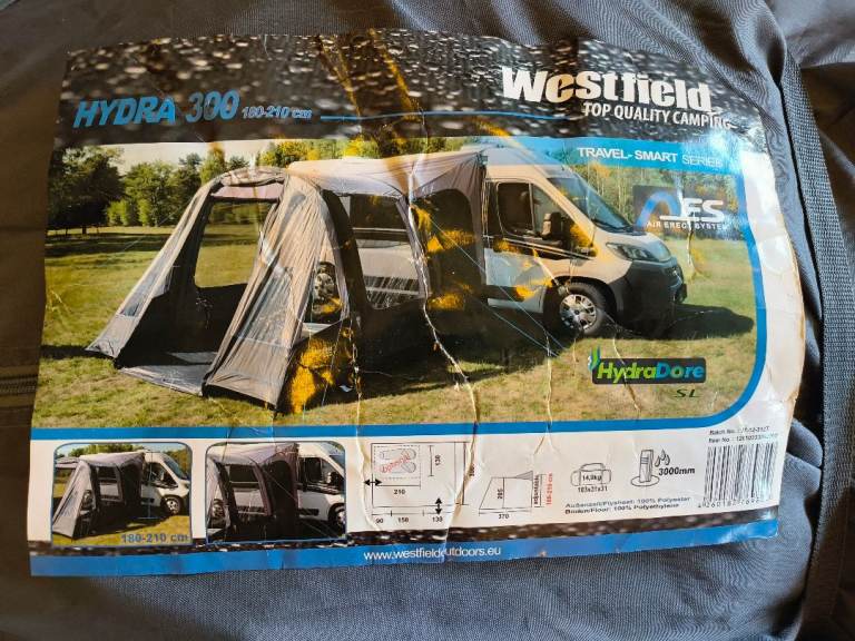 Westfield Hydra 300 inflatable awning 180-210cm