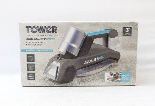 Tower Aquajet Pro Cordless Handy Spot Cleaner Carpet & Upholstery  new and sealed 