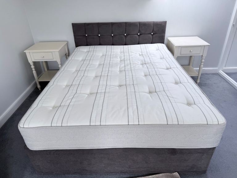 King Size Ottoman Bed with Storage + Premium Mattress – Excellent Condition