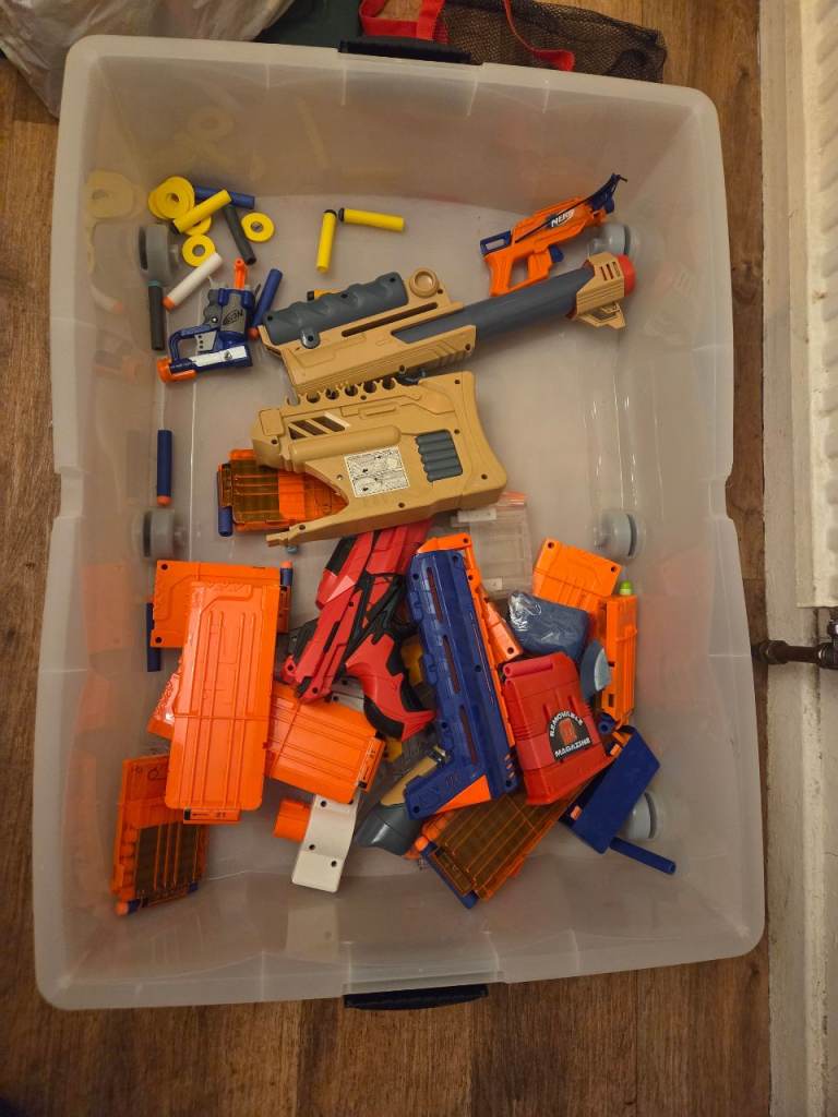 Nerf and X Shot guns and accessories