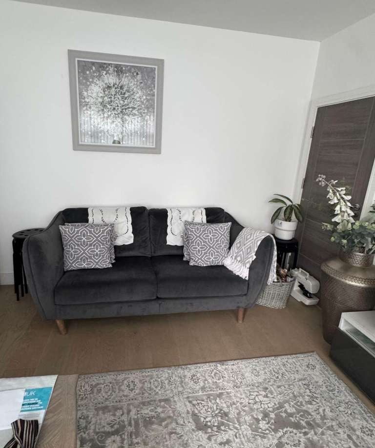 Grey 2-Seater Sofa – Excellent Condition