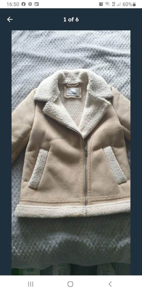Sheekin coat zara age 8 cost £50 new